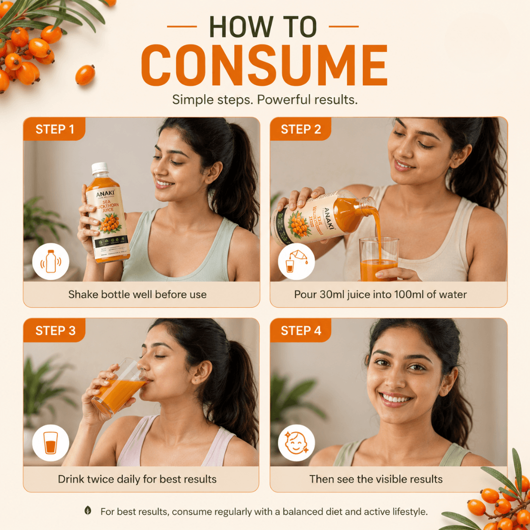 ANAKI Sea Buckthorn Berry Juice for Total Body Care & Wellness