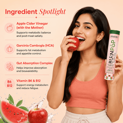 BurnPop Weight Loss Effervescent Tablets with ACV & Garcinia Cambogia