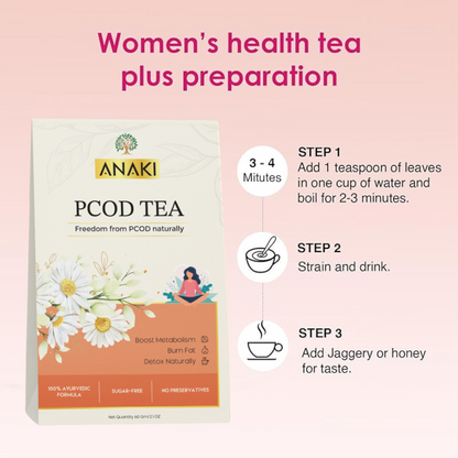 Anaki Womens Health Tea | Herbal Tea |Loaded with Shatavari and Ashoka for Hormonal Balance
