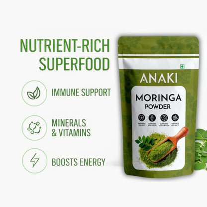Anaki Moringa Powder Superfood | From Pure Drumstick Leaves | Gives Natural Energy & Nutrients