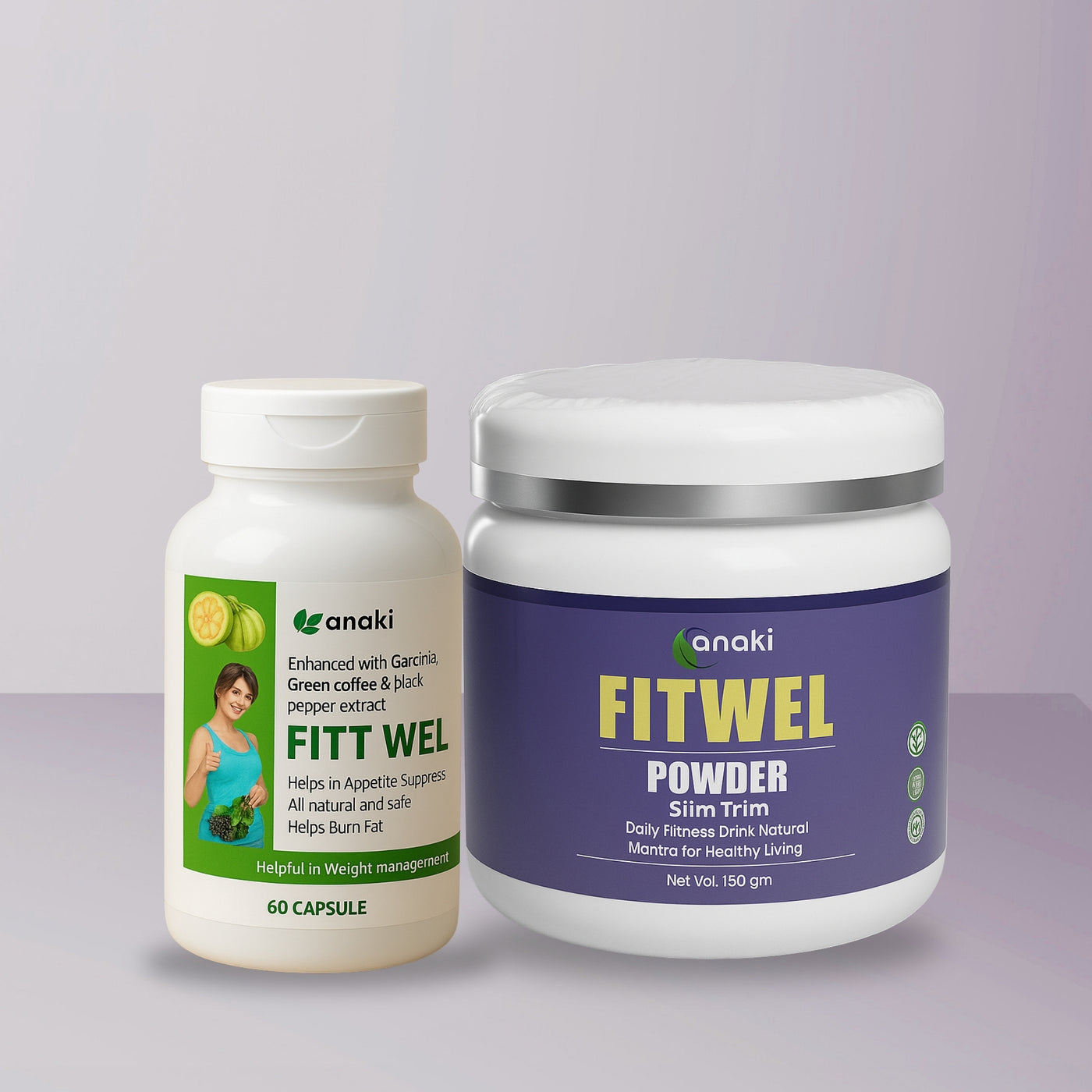 WEIGHT LOSS FITWEL HIGHER COMPOSITION-  CAPSULE & POWDER COMBO