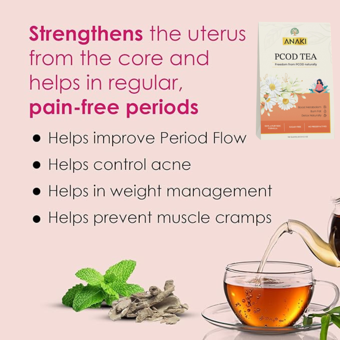 Anaki Womens Health Tea | Herbal Tea |Loaded with Shatavari and Ashoka for Hormonal Balance