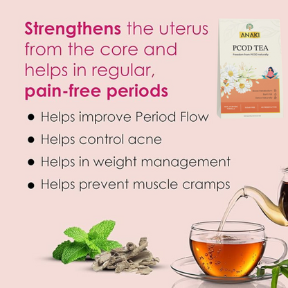 Anaki Womens Health Tea | Herbal Tea |Loaded with Shatavari and Ashoka for Hormonal Balance