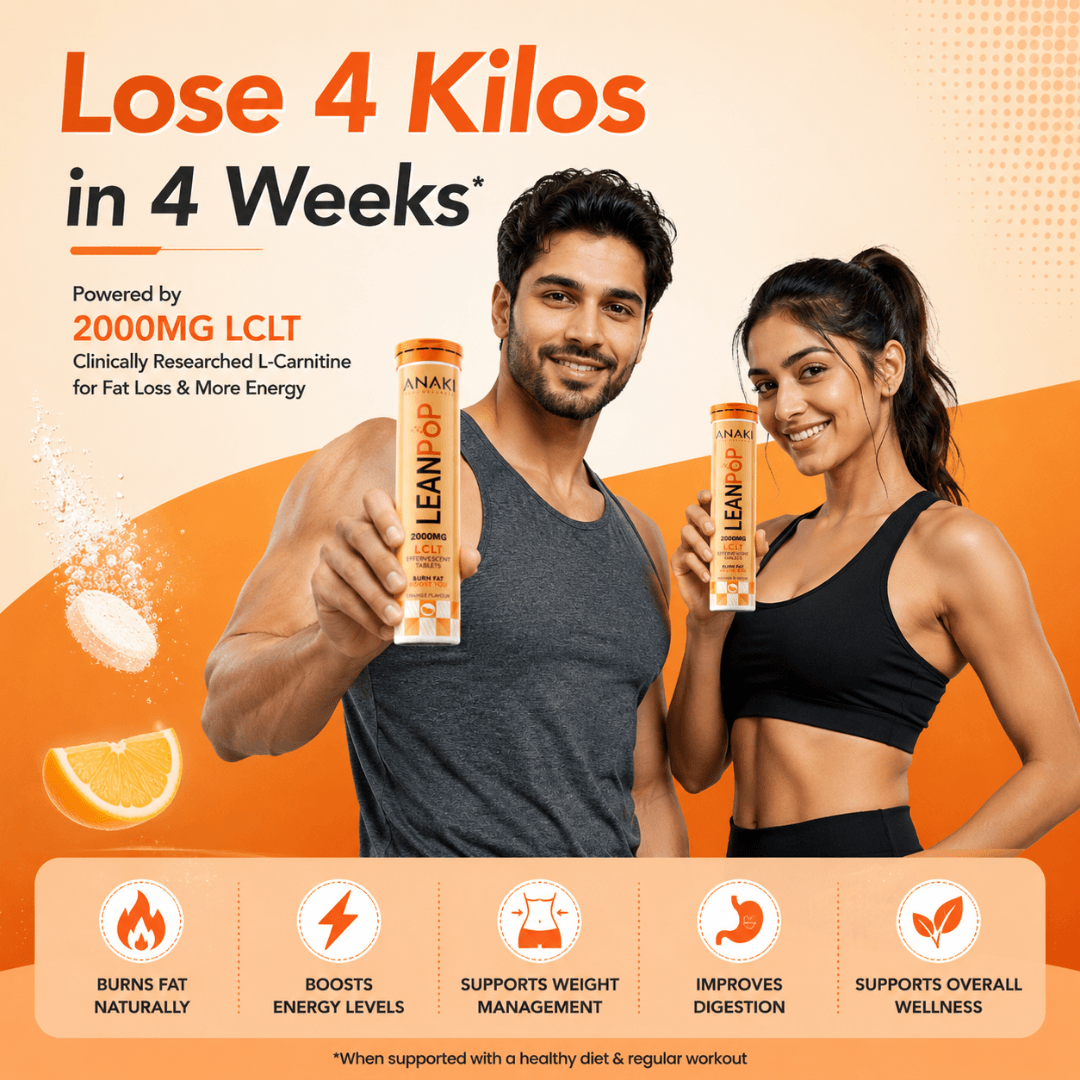 LeanPop L-Carnitine L-Tartrate Weight Loss Effervescent Tablets