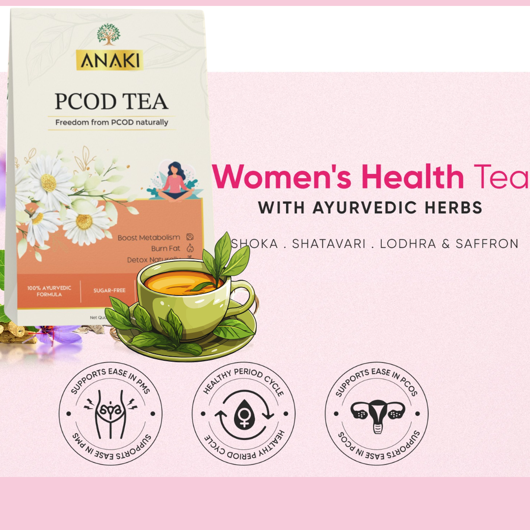 Anaki Womens Health Tea | Herbal Tea |Loaded with Shatavari and Ashoka for Hormonal Balance
