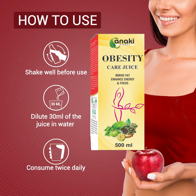 Anaki Weight Loss Obesity Care Juice - | 100% Natural & Ayurvedic | No Artificial Colours, Sugars & Flavours | Healthy Weight Management |Helps Boost Metabolism