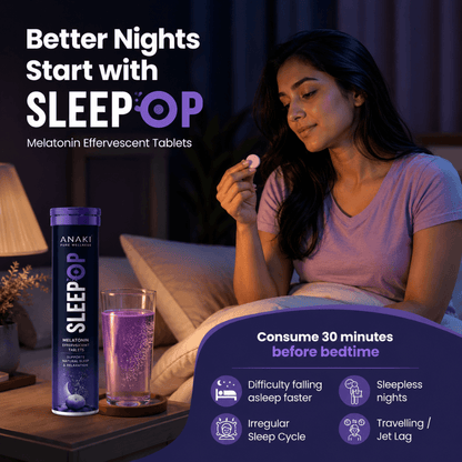 Anaki SleepPop Melatonin Effervescent with No Added Sugar for Better Sleep