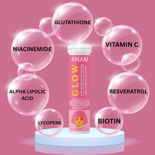 L-Glutathione Tablets for Skin Glow & Even-Toned Skin - Glutathione & Vitamin C