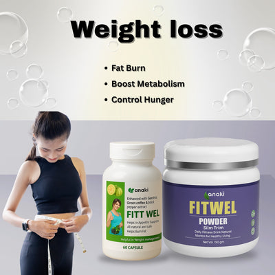 WEIGHT LOSS FITWEL HIGHER COMPOSITION-  CAPSULE & POWDER COMBO