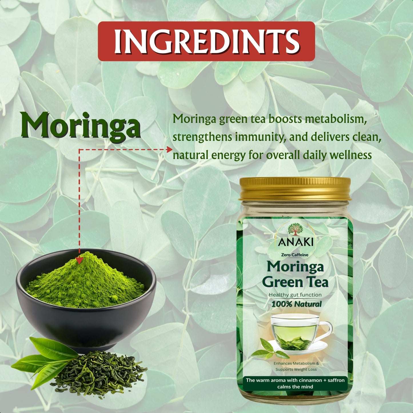 Anaki Moringa Green Tea