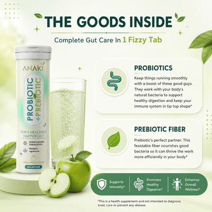 Prebiotic + Probiotic Effervescent tablets