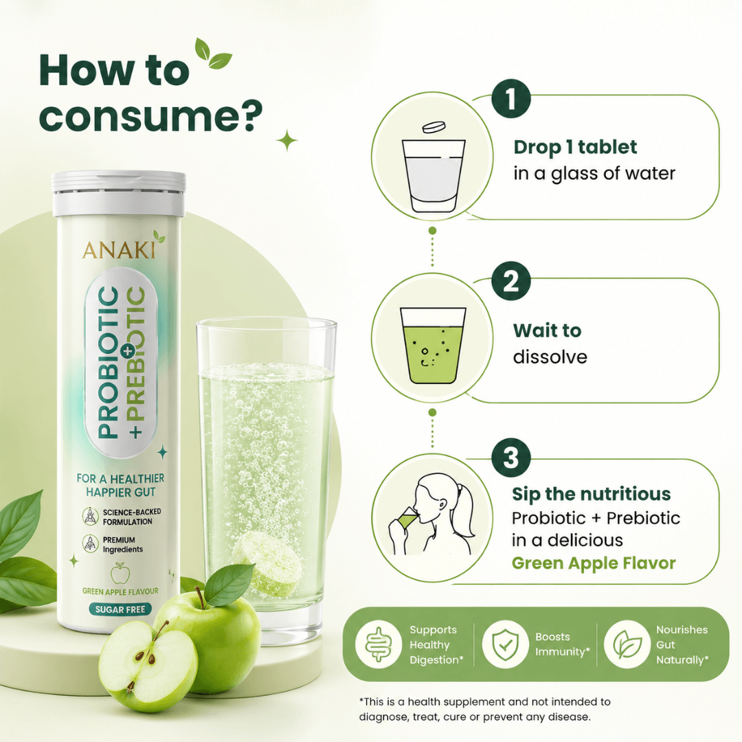 Prebiotic + Probiotic Effervescent tablets
