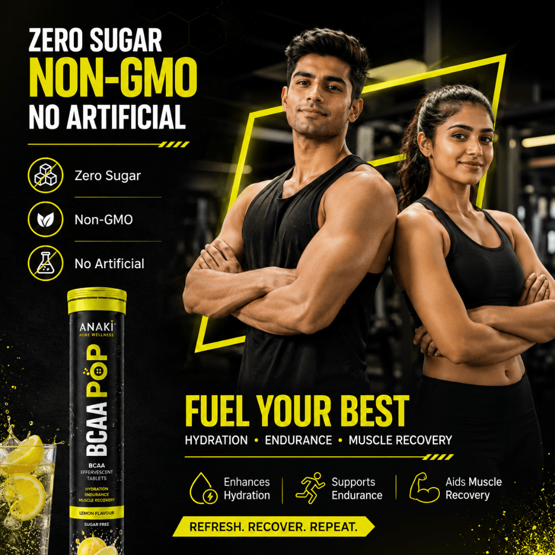 BCAA POP Effervescent Tablets for Muscle Growth, Repair and Recovery