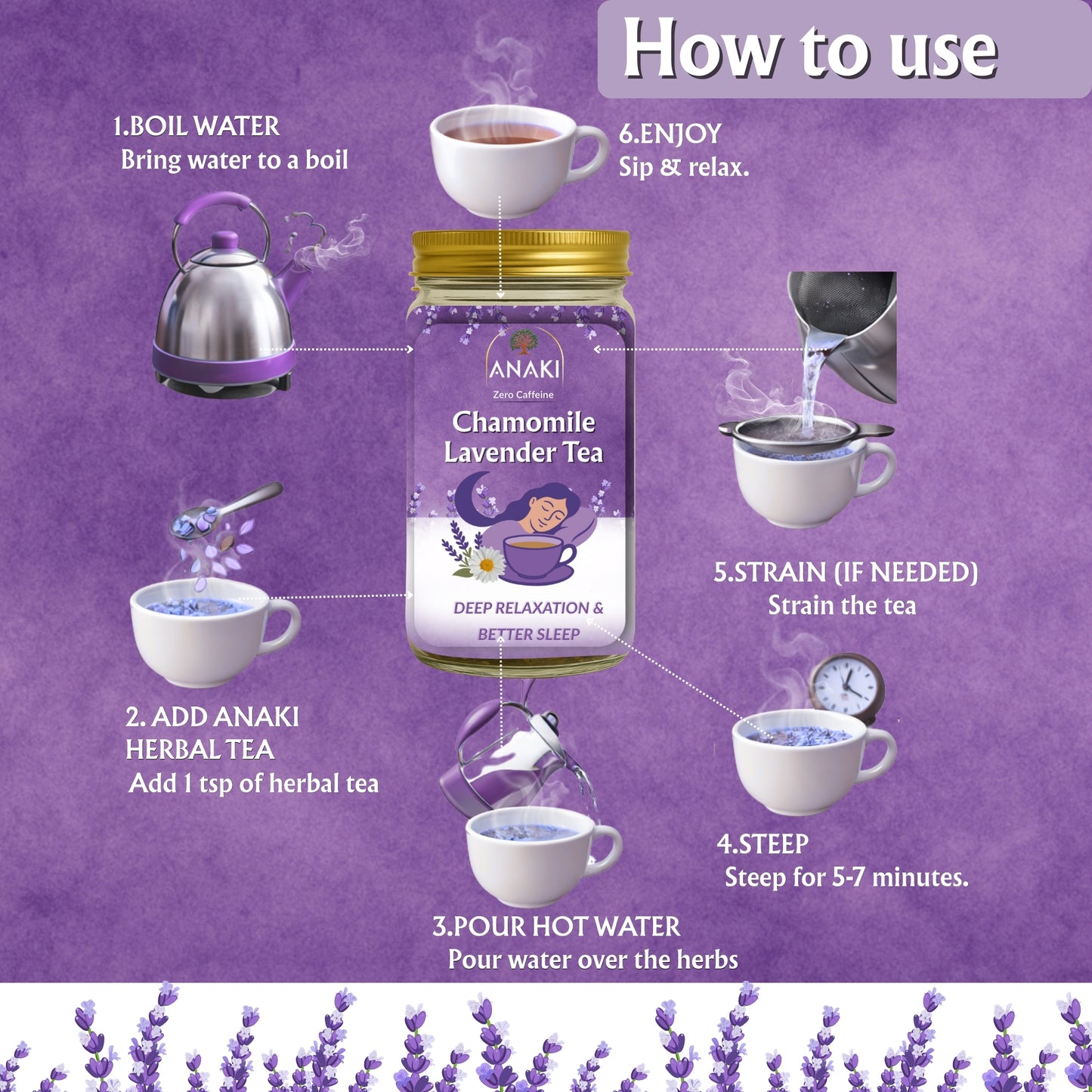 Anaki Chamomila Lavender Tea