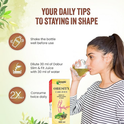 Anaki Weight Loss Obesity Care Juice - | 100% Natural & Ayurvedic | No Artificial Colours, Sugars & Flavours | Healthy Weight Management |Helps Boost Metabolism