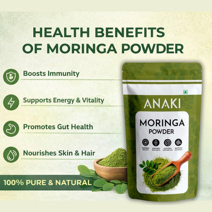 Anaki Moringa Powder Superfood | From Pure Drumstick Leaves | Gives Natural Energy & Nutrients