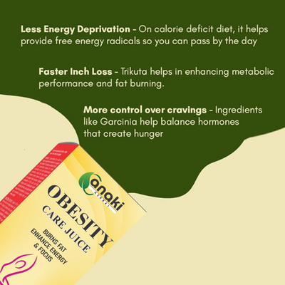 Anaki Weight Loss Obesity Care Juice - | 100% Natural & Ayurvedic | No Artificial Colours, Sugars & Flavours | Healthy Weight Management |Helps Boost Metabolism