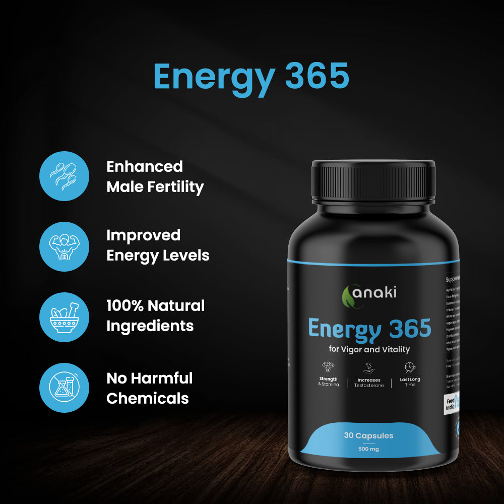 Anaki Energy 365 -  Natural Testo Booster and Performance Support