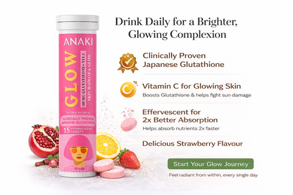 L-Glutathione Tablets for Skin Glow & Even-Toned Skin - Glutathione & Vitamin C