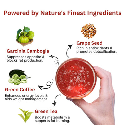 Anaki Weight Loss Effervescent Tablet with Garcinia Cambogi | Green Coffee Bean | Black Pepper Ext - Watermelon Flavour