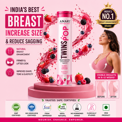 Twins POP Ayurvedic Breast Increase Effervescent