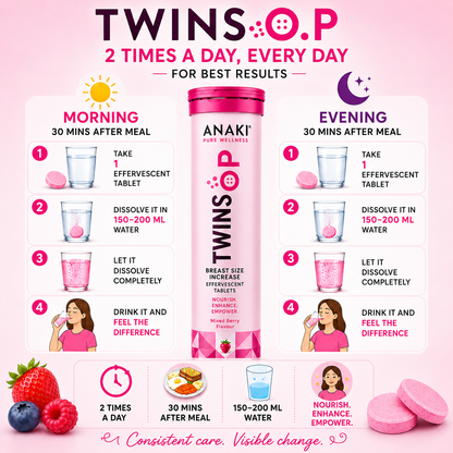Twins POP Ayurvedic Breast Increase Effervescent