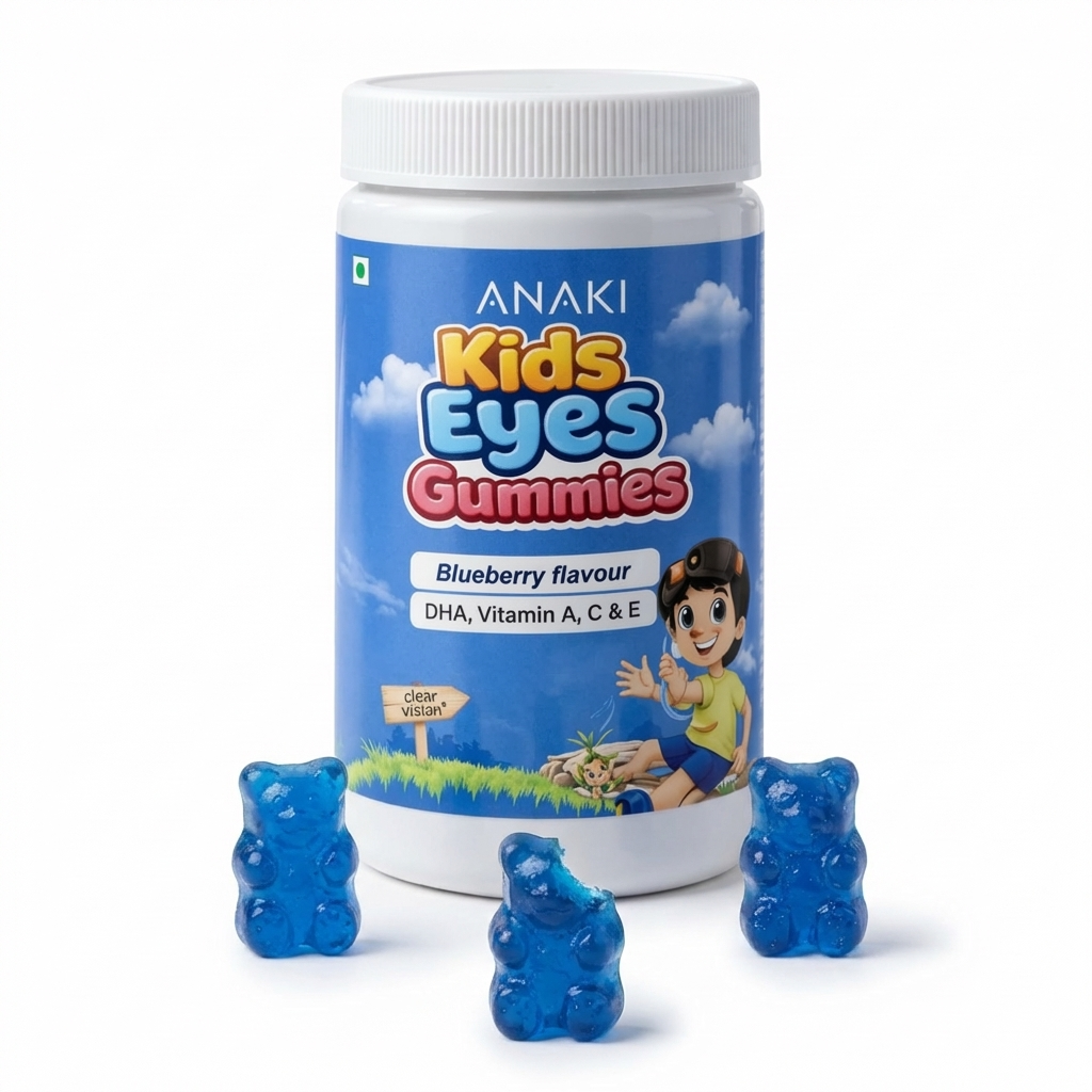 Anaki Kids Eyes Gummies for Vision Support | Lutein, Vitamin A & Zinc | Eye Health Supplement for Kids | Tasty Chewable Gummies | 30 Count-2+