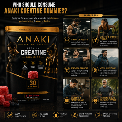 Anaki Creatine Gugar-Free Gummies