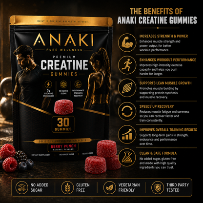 Anaki Creatine Gugar-Free Gummies