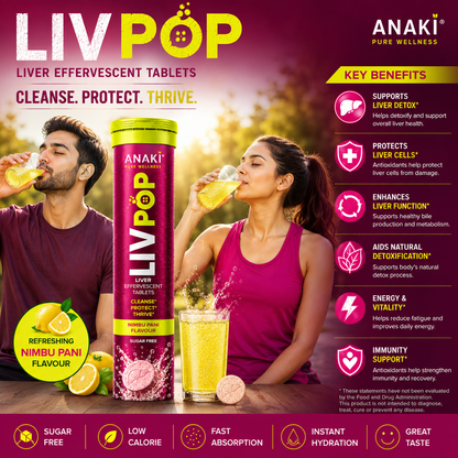 Liv-Pop Liver detox Effervescent Tablets