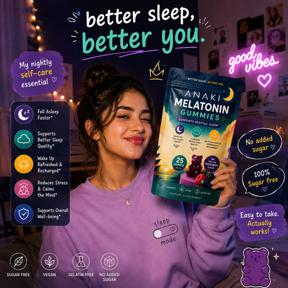 Melatonin Gummies for Sleep- Support Bettr Sleep Quality , Helps you wakeup Refresh and Recharge