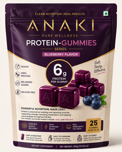 Anaki Protein Gummies - Sugar Free, 6GM Protein In Every Gummy, Daily Nutrition Boost