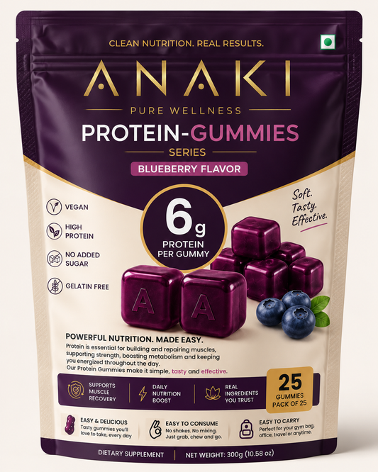 Anaki Protein Gummies - Sugar Free, 6GM Protein In Every Gummy, Daily Nutrition Boost