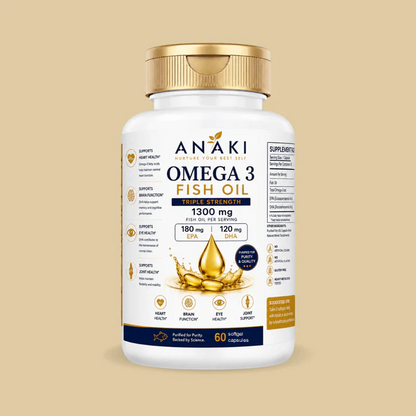 ANAKI™ Omega 3 Fish Oil Capsules - 60 Capsules