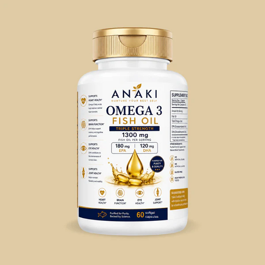 ANAKI™ Omega 3 Fish Oil Capsules - 60 Capsules