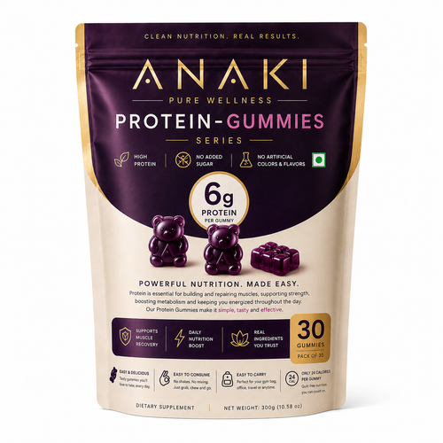 Anaki Protein Gummies - Sugar Free, 6GM Protein In Every Gummy, Daily Nutrition Boost
